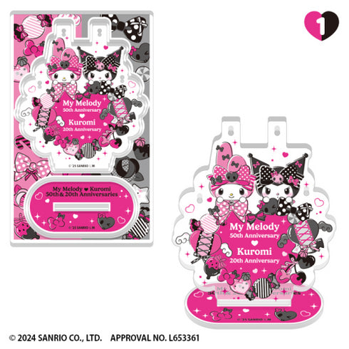 『サンリオキャラクターズ』My Melody 50th & Kuromi 20th Anniversaries アクリルアクセサリースタンド BOX